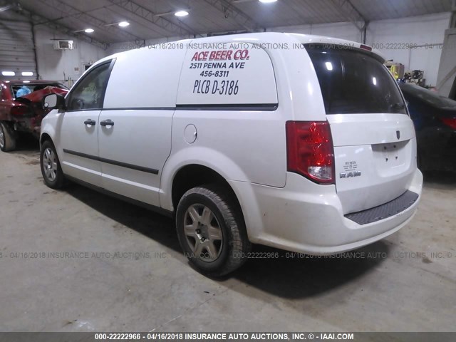 2C4RDGAG7CR291543 - 2012 DODGE RAM VAN WHITE photo 3