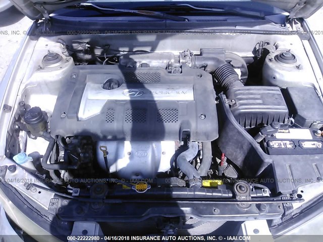 KMHDN45D23U653816 - 2003 HYUNDAI ELANTRA GLS/GT SILVER photo 10