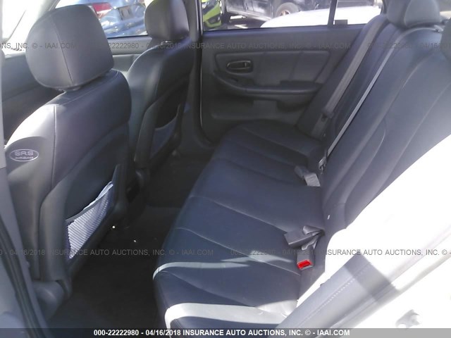 KMHDN45D23U653816 - 2003 HYUNDAI ELANTRA GLS/GT SILVER photo 8