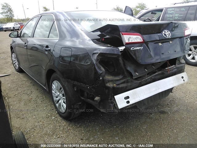 4T1BF1FK6DU284833 - 2013 TOYOTA CAMRY L/SE/LE/XLE 黑色 照片 3