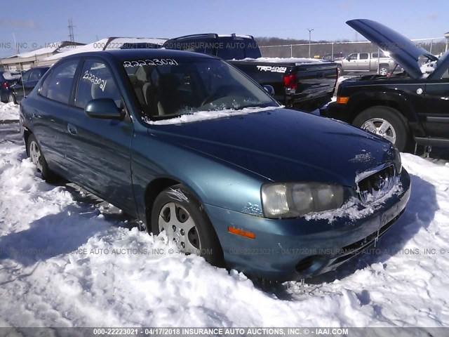 KMHDN45D73U471688 - 2003 HYUNDAI ELANTRA GLS/GT BLUE photo 1