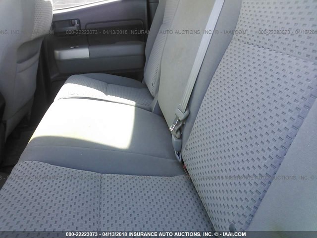 5TFRT54187X013658 - 2007 TOYOTA TUNDRA DOUBLE CAB SR5 WHITE photo 8
