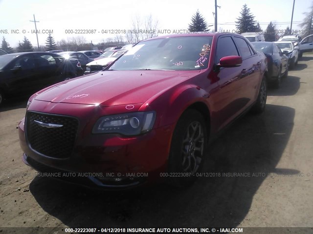 2C3CCAGG1GH329460 - 2016 CHRYSLER 300 S RED photo 2