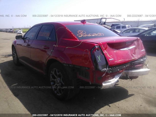 2C3CCAGG1GH329460 - 2016 CHRYSLER 300 S RED photo 3