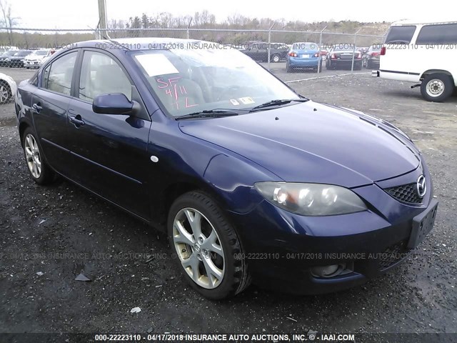 JM1BK32F981112842 - 2008 MAZDA 3 I BLUE photo 1