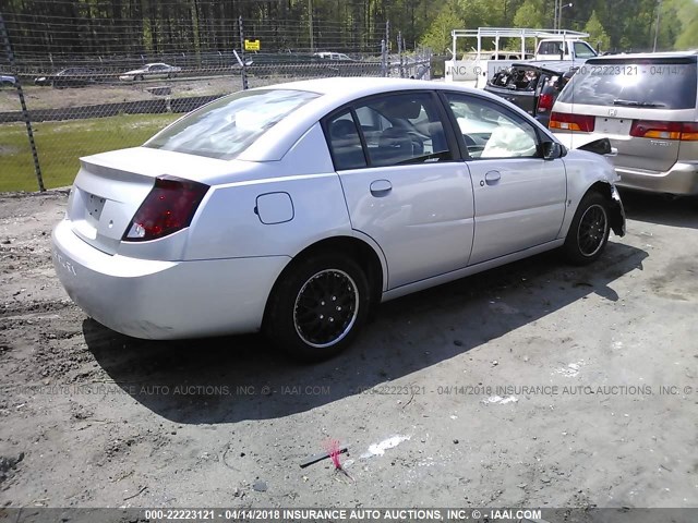 1G8AJ52F54Z103362 - 2004 SATURN ION LEVEL 2 SILVER photo 4