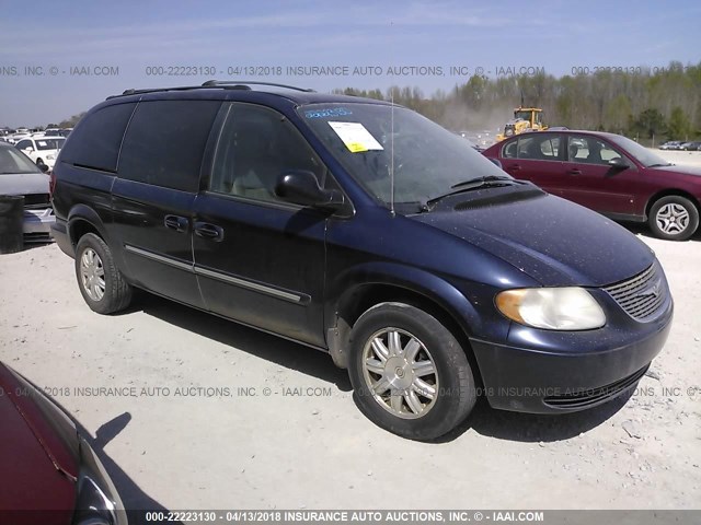 2C4GP54L34R610269 - 2004 CHRYSLER TOWN & COUNTRY TOURING BLUE photo 1