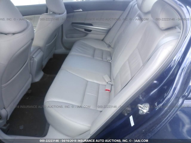 1HGCP36888A045038 - 2008 HONDA ACCORD EXL BLUE photo 8