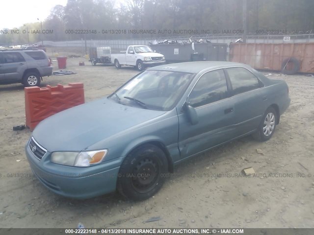 4T1BG22K1YU632374 - 2000 TOYOTA CAMRY CE/LE/XLE 绿色 照片 2