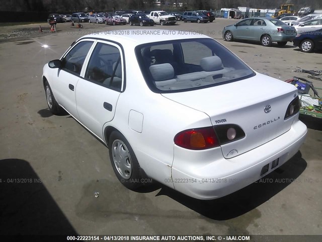 1NXBR12E11Z436231 - 2001 TOYOTA COROLLA CE/LE/S WHITE photo 3