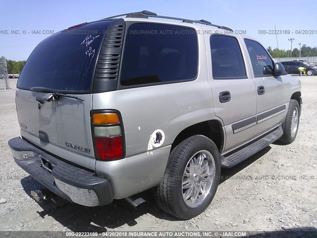 1GNEC13V24R314767 - 2004 CHEVROLET TAHOE C1500 TAN photo 4