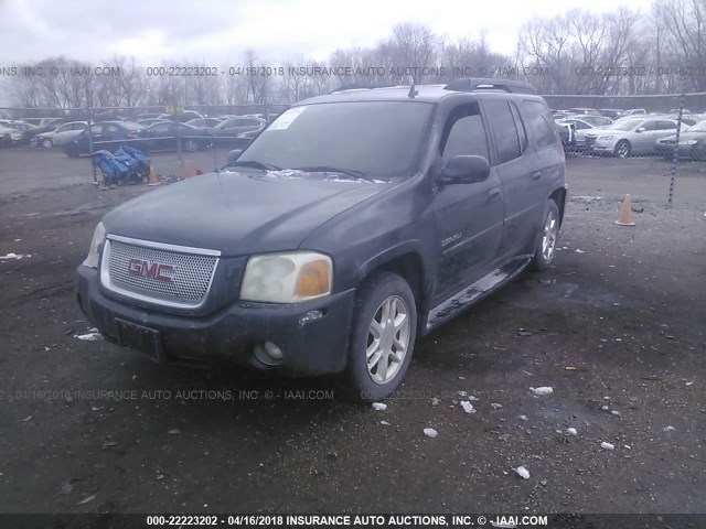 1GKET66M266117633 - 2006 GMC ENVOY DENALI XL BLACK photo 2