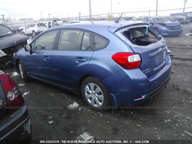 JF1GPAA63E8250186 - 2014 SUBARU IMPREZA BLUE photo 3