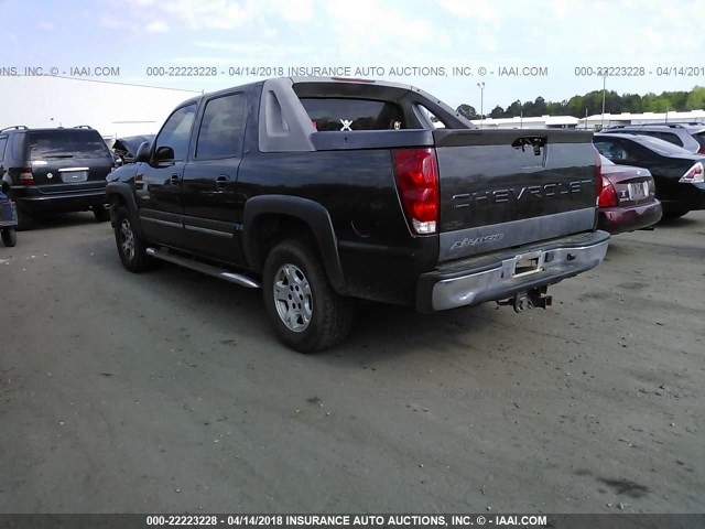 3GNEC12Z65G242784 - 2005 CHEVROLET AVALANCHE C1500 GRAY photo 3