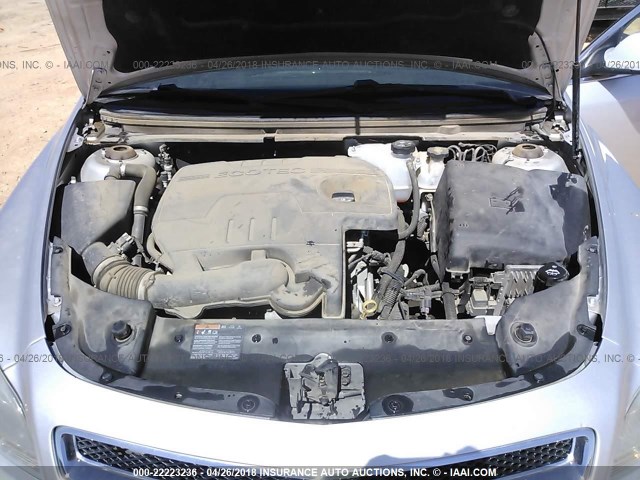 1G1ZC5EB8AF304514 - 2010 CHEVROLET MALIBU 1LT SILVER photo 10