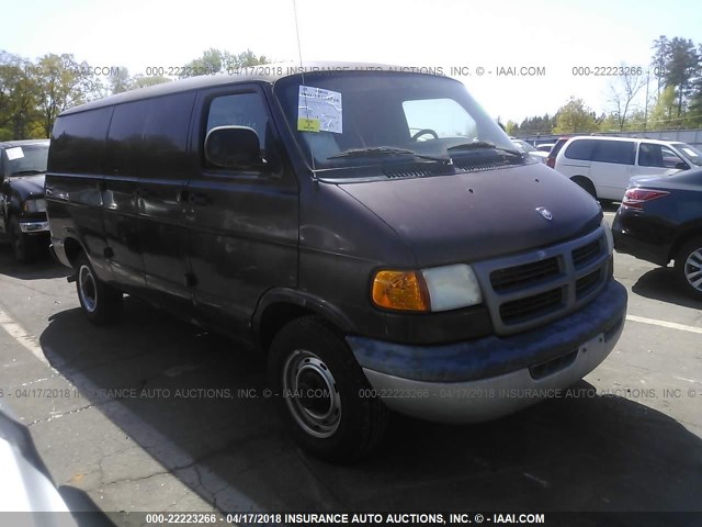 2B7KB31Y81K537854 - 2001 DODGE RAM VAN B3500 MAROON photo 1