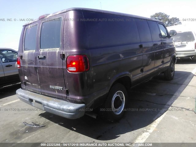 2B7KB31Y81K537854 - 2001 DODGE RAM VAN B3500 MAROON photo 4