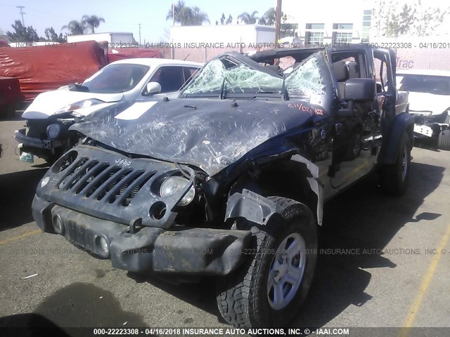 1C4BJWDGXGL265405 - 2016 JEEP WRANGLER UNLIMITE SPORT 蓝色 照片 2