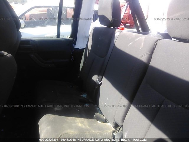 1C4BJWDGXGL265405 - 2016 JEEP WRANGLER UNLIMITE SPORT 蓝色 照片 8