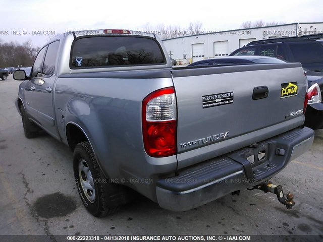 5TBDT44155S490841 - 2005 TOYOTA TUNDRA DOUBLE CAB SR5 SILVER photo 3