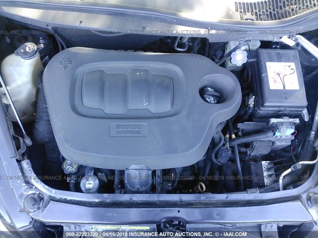 3GNBAADB2AS589416 - 2010 CHEVROLET HHR LS შავი ფოტო 10