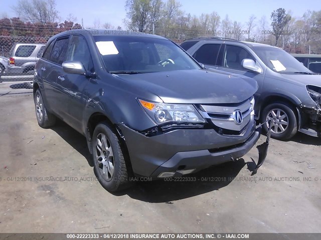 2HNYD28409H516341 - 2009 ACURA MDX TECHNOLOGY GRAY photo 1