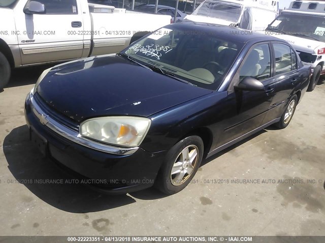 1G1ZT52815F101947 - 2005 CHEVROLET MALIBU LS 蓝色 照片 2