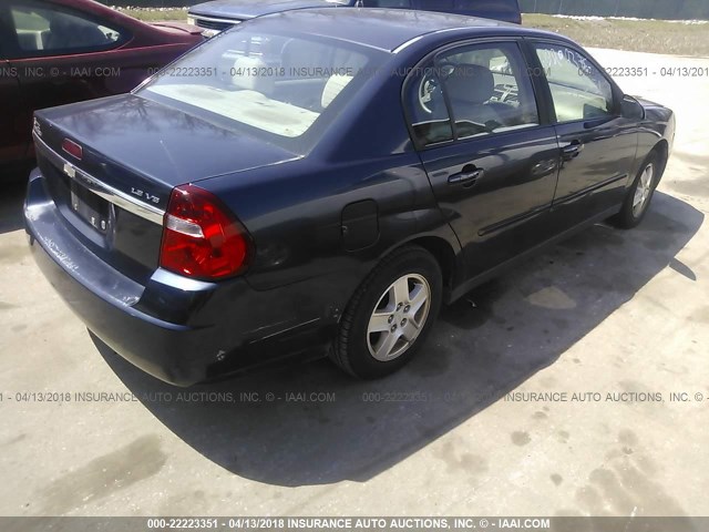 1G1ZT52815F101947 - 2005 CHEVROLET MALIBU LS 蓝色 照片 4