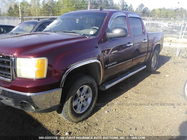 3GTEK13M38G148204 - 2008 GMC SIERRA K1500 MAROON photo 2