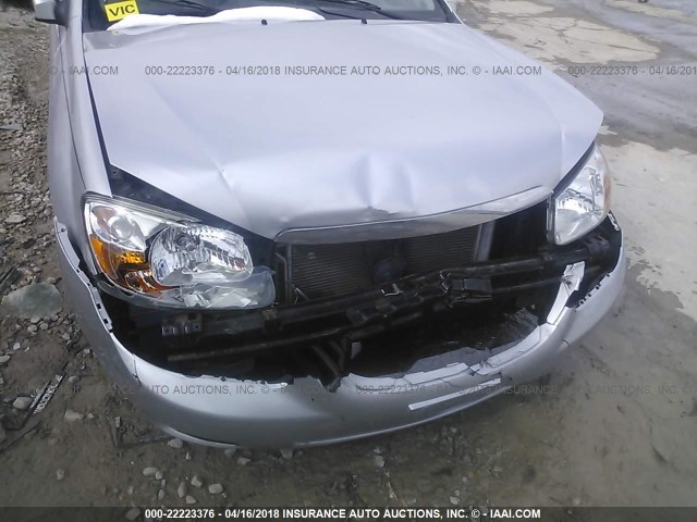 KNAFE121285562081 - 2008 KIA SPECTRA EX/LX/SX SILVER photo 6