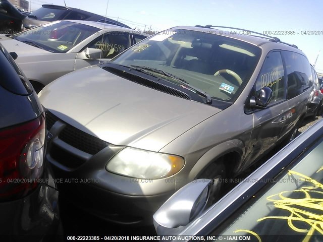 2D4GP74L53R251455 - 2003 DODGE GRAND CARAVAN EX TAN photo 2