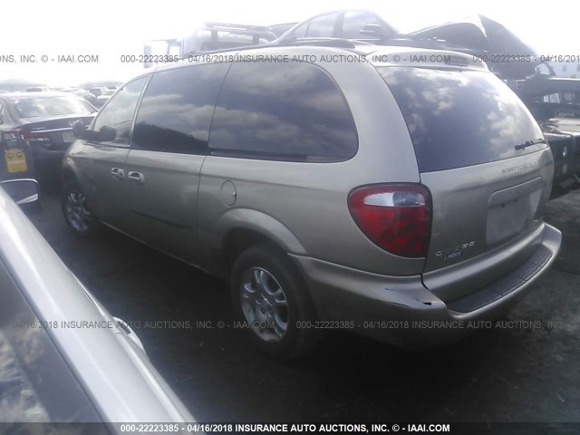 2D4GP74L53R251455 - 2003 DODGE GRAND CARAVAN EX TAN photo 3