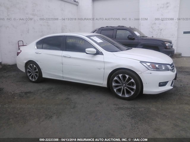 1HGCR2F59EA059830 - 2014 HONDA ACCORD SPORT 白色 照片 1
