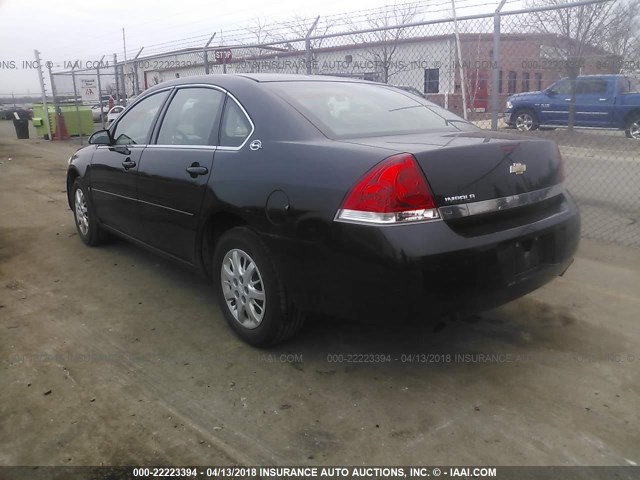 2G1WS58R779395789 - 2007 CHEVROLET IMPALA POLICE BLACK photo 3