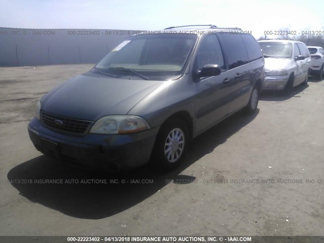 2FMZA51491BB62899 - 2001 FORD WINDSTAR LX GREEN photo 2