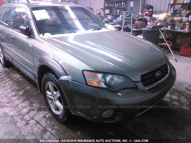 4S4BP61C557375389 - 2005 SUBARU LEGACY OUTBACK 2.5I GREEN photo 6