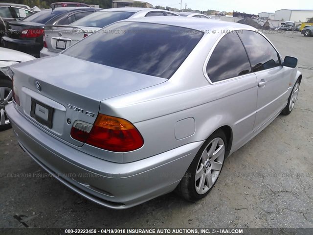 WBABN53441JU31178 - 2001 BMW 330 CI SILVER photo 4