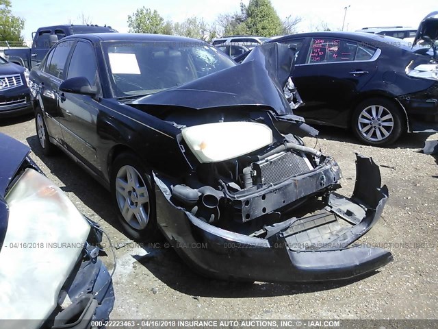 1G1ZT58N07F126127 - 2007 CHEVROLET MALIBU LT BLACK photo 1