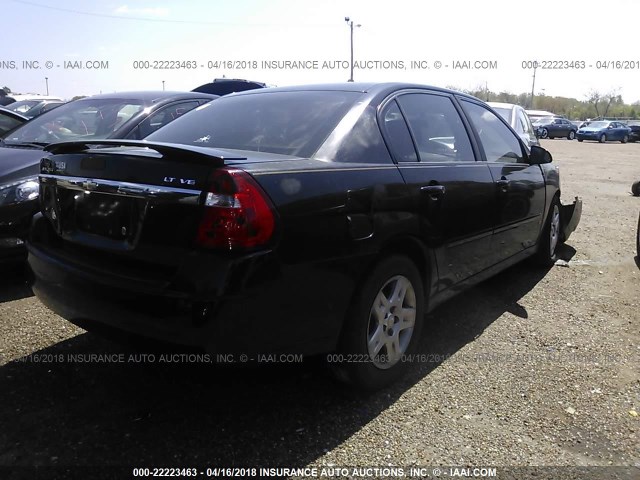 1G1ZT58N07F126127 - 2007 CHEVROLET MALIBU LT BLACK photo 4