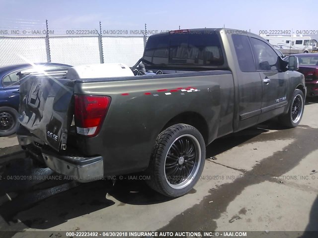 1N6BA06A65N519082 - 2005 NISSAN TITAN XE/SE/LE GREEN photo 4