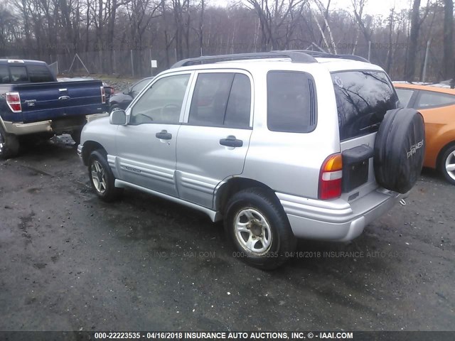 2CNBJ634046916550 - 2004 CHEVROLET TRACKER LT SILVER photo 3