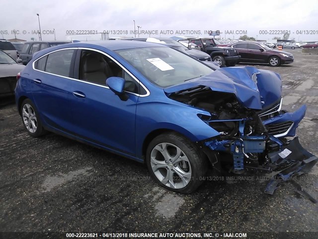 3G1BF6SM6HS585948 - 2017 CHEVROLET CRUZE PREMIER BLUE photo 1