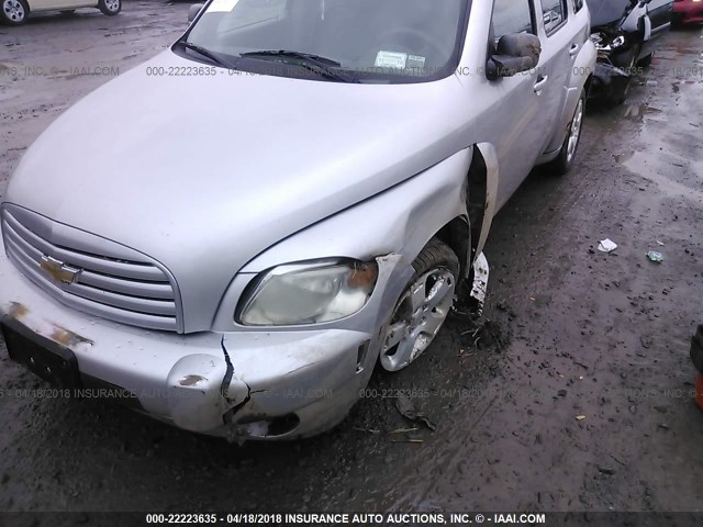 3GNDA13D56S647862 - 2006 CHEVROLET HHR LS SILVER photo 6