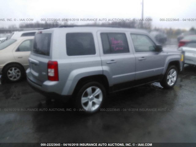 1C4NJRFB3GD512032 - 2016 JEEP PATRIOT LATITUDE GRAY photo 4