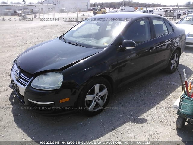 3VWJM71KX8M188629 - 2008 VOLKSWAGEN JETTA S BLACK photo 2