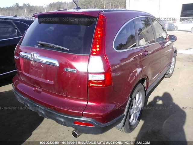 JHLRE48718C042661 - 2008 HONDA CR-V EXL RED photo 4