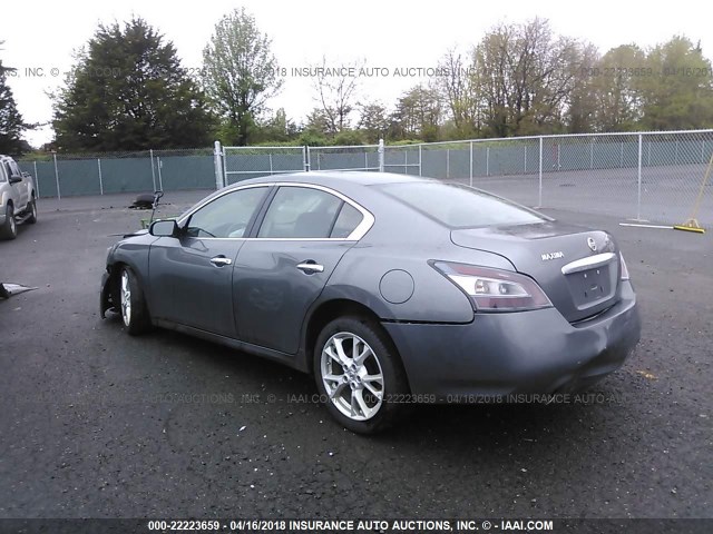 1N4AA5AP1EC443862 - 2014 NISSAN MAXIMA S/SV GRAY photo 3