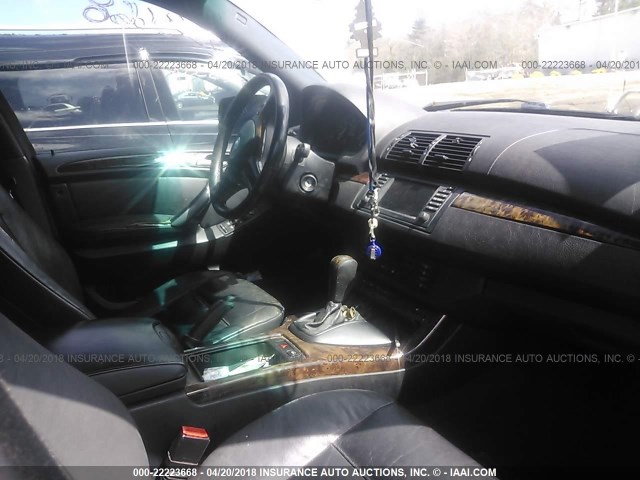 5UXFA53572LP31424 - 2002 BMW X5 3.0I 灰色 照片 5