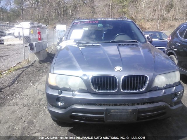 5UXFA53572LP31424 - 2002 BMW X5 3.0I 灰色 照片 6