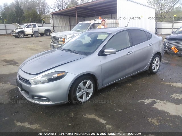 1C3CDFBB0FD194134 - 2015 DODGE DART SXT GRAY photo 2